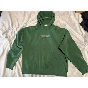 Brooklyn Cloth Originals Hoodie Green Graphic Mens Large Streetwear